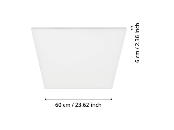EGLO TURCONA CEILING 4200LM 595X595 HVIT