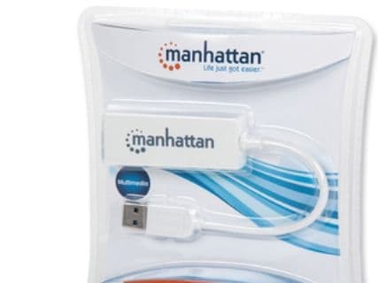 Manhattan 506847, Kabel, USB, Ethernet, 1000 Mbit/s, Vit