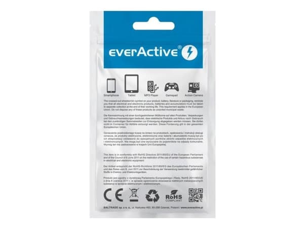 everActive USB-C-kaapeli 1m - musta, punottu, pikalataustuki, 3A - CBB-1CB