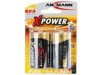 ANSMANN X-POWER Mono D - Batteri 2 x D - alkaliskt