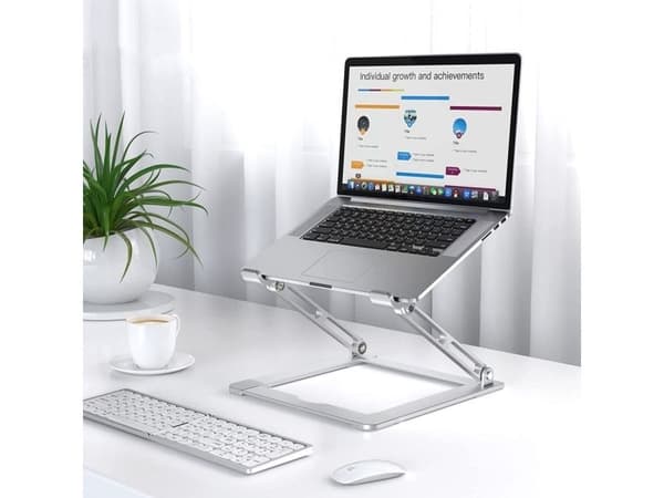 Tech-Protect ULS400 universellt vikbart stativ för laptops upp till 17" - silver