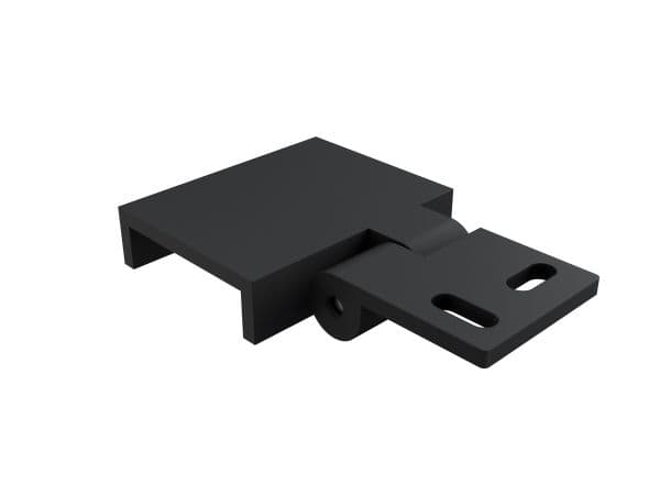 Vinkelbeslag profil 27-32 mm sort 2 stk