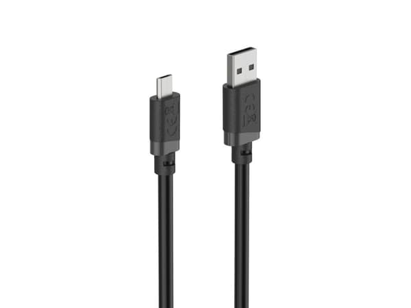 Hama 00201803, 1 m, USB A, Micro-USB B, USB 2.0, 0,48 Gbit/s, Musta