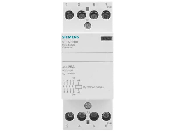 Insta Modulkontaktor 25A, 2 slutte, 230V, 2M, 5TT5830-0