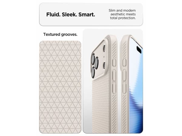 Spigen iPhone 2026 Pro Max/ 17 Pro Max Liquid Air Natural Titanium, Mobilskal, Apple