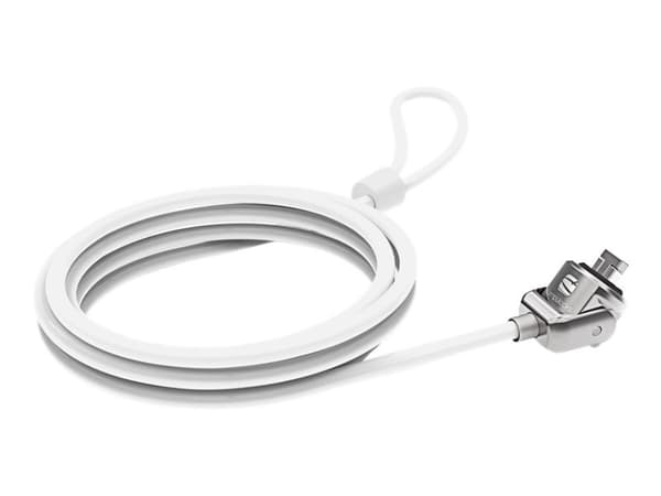 Compulocks T-bar Security Keyed Cable Lock - Lås för säkerhetskabel - vit - 1.83 m - för Compulocks iPad 10.2-inch; Maclocks Rise Freedom Enclosed ...