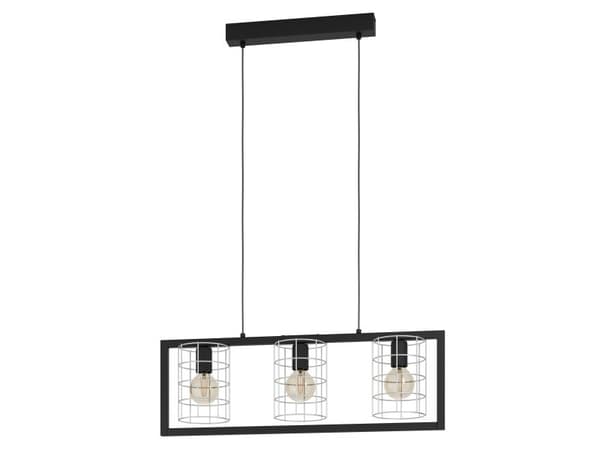 EGLO JUBILY LANGBORD E27 L770 sort/hvit