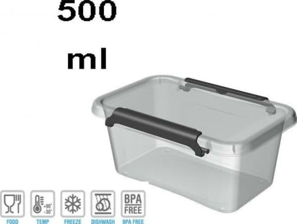 ORPLAST rektangulær beholder 0,5 l Simple Box 1122
