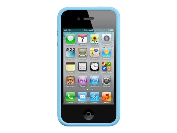 Apple iPhone 4 Bumper - Eske for mobiltelefon - plastikk - blå