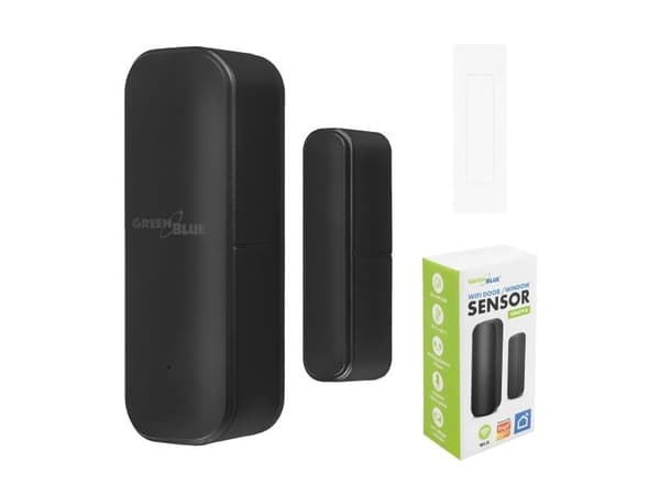 GreenBlue GB479 B Door and Window Sensor, Wireless WiFi Reed Switch, Android/iOS Compatible, 3.0V DC, LR03x2