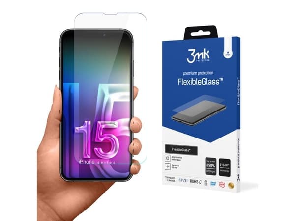 3mk FlexibleGlass v2.0 för iPhone 15 Pro Max