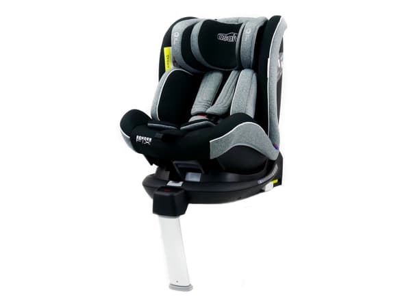 Asalvo bilstol G0123, grafisk/tryckt design, grå