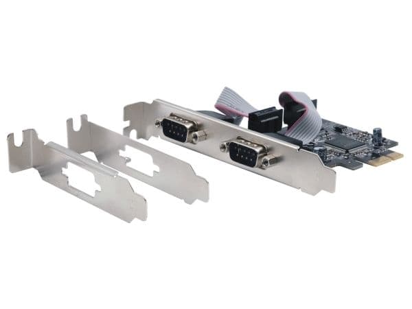 EXSYS EX-46012, PCIe, Sarja, Mies, RS-232, Harmaa, Kiina