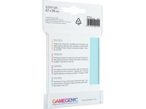 Gamegenic Soft CCG-sleeves (67x94 mm), 100 stk