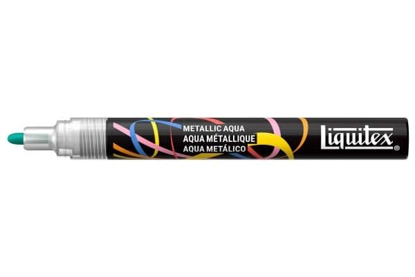 LQX marker 2 mm metallic aqua