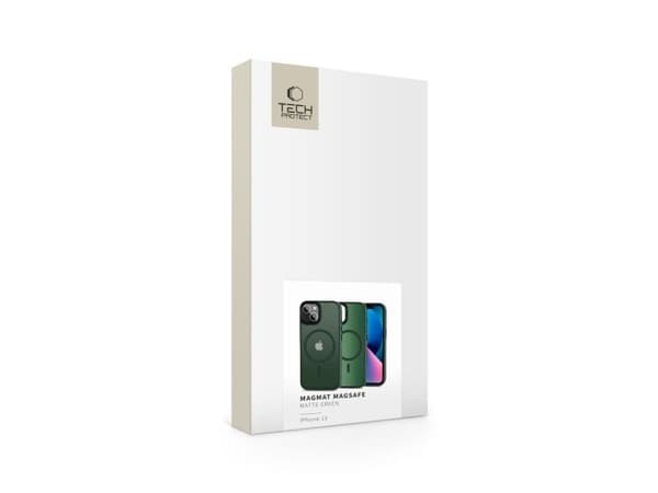 Tech-Protect MagMat MagSafe iPhone 13 Case - Matte Green