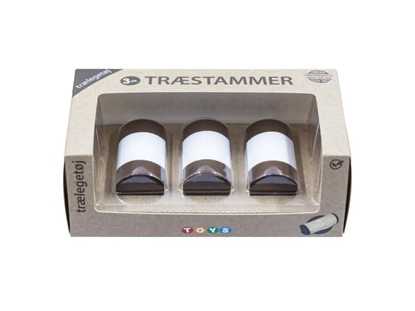 Danske kager - Træstammer 3stk