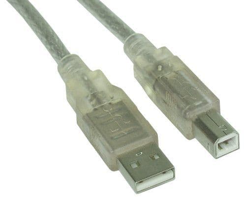 InLine 4043718075133, 7 m, USB A, USB B, USB 2.0, Uros/uros, Läpinäkyvä