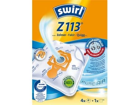 Swirl Z 113, Dammpåse, Vit, 4 styck