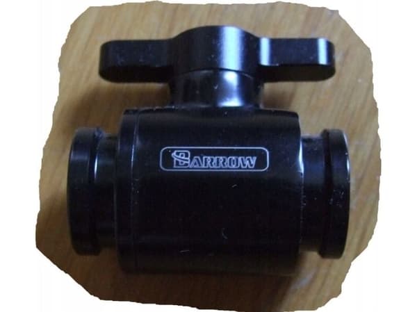 Barrow kuleventil (10 mm) G1/4" kuleventil, sort – sort