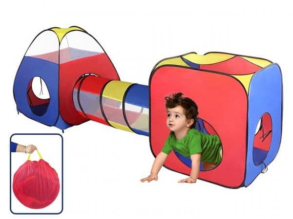 Tält i 3 delar – Cube-tunnel-iglo