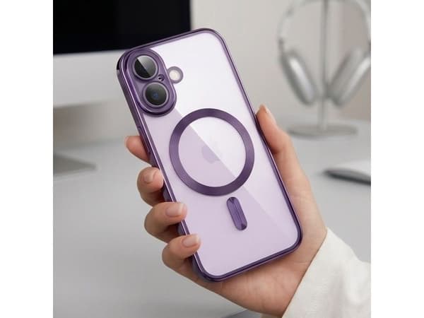 Tech-Protect MagFlex Case for iPhone 17 - Transparent Purple