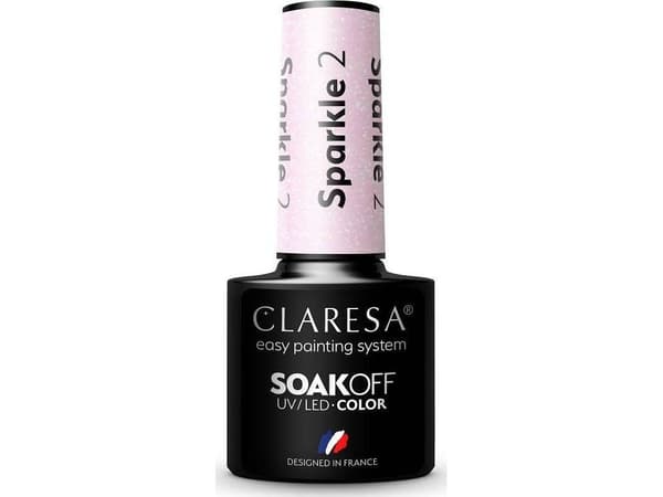 CLARESA SoakOFF UV/LED Gel Sparkle 2 5ml
