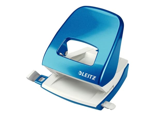 Leitz WOW - Hullstanser - 30 ark / 3 mm - metall - blå metallic