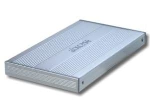 Aixcase AIX-SUB2S - Förvaringslåda - 2.5" - SATA 3Gb/s - USB 2.0 - silver