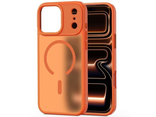Tech-Protect MagMat MagSafe-deksel for iPhone 17 Pro Max - oransje