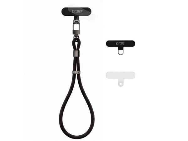Tech-Protect C11S Rope Wrist Strap for Phone - Black