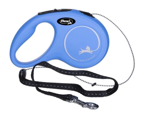 flexi New Classic snor S, 5M, 12KG, blå