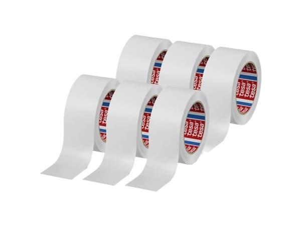 Tesa pappersförpackningstejp 50 m : 50 mm, vit