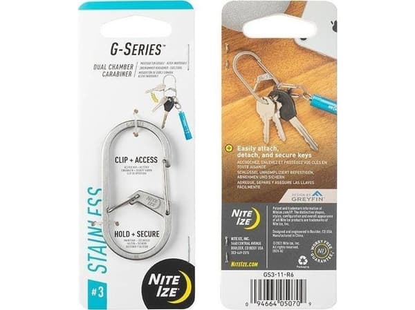 NiteIze G-Series dubbelfack karbinhake #3