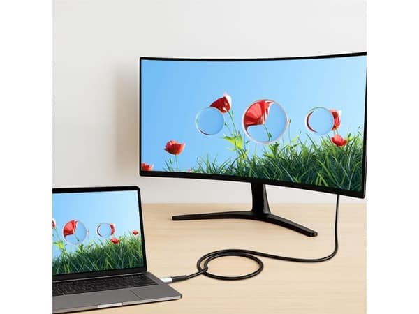 LogiLink USB-C 20 Gbps, 100W 0.3m punottu musta