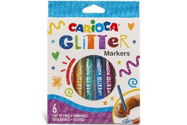 glitter markers 6 st.