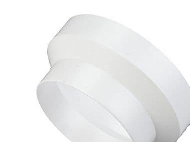 Reduktion Ø100/125 mm, hvid