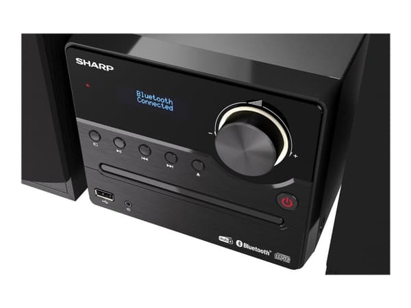 Sharp XL-B517D - Mikrosystem - 2 x 7.5 Watt - svart