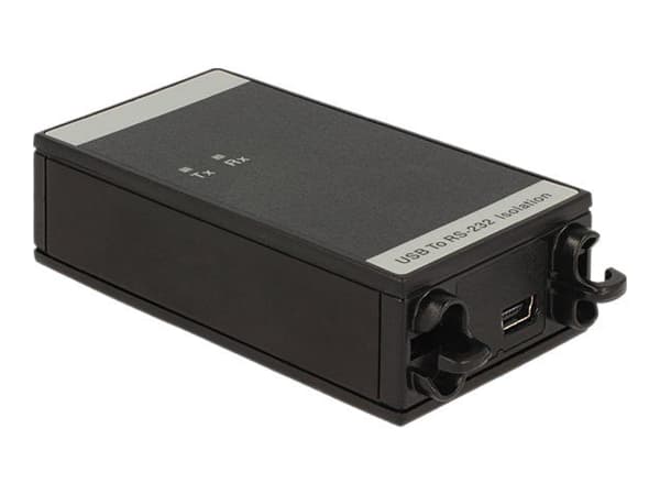 DeLOCK 62502, RS-232, Mini USB 2.0 B, Musta