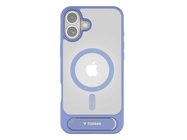 Torras Pstand Series etui til iPhone 16 (Blå)