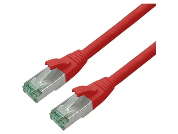 ROLINE RM S/FTP patchkabel Cat6A/Cl.EA TPE röd 7 m