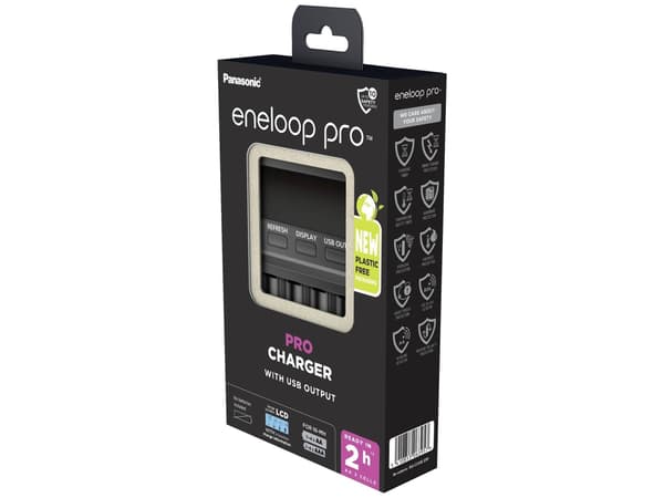 Panasonic eneloop BQ-CC65E - Batterilader - 4 x batterier lader - 1 A (USB)