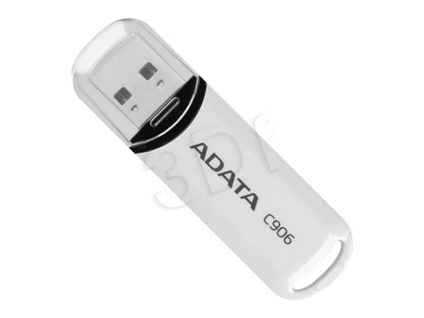ADATA Classic Series C906 - USB flash-enhet - 32 GB - USB 2.0 - vit