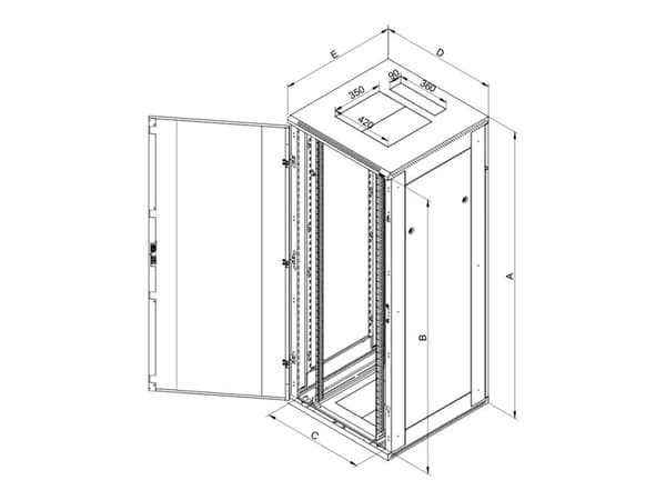 Triton Delta S - Rack - RAL 7035 - 22U - 19"