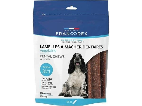 FRANCEDEX Dental Strips M - godbiter til hund - 15