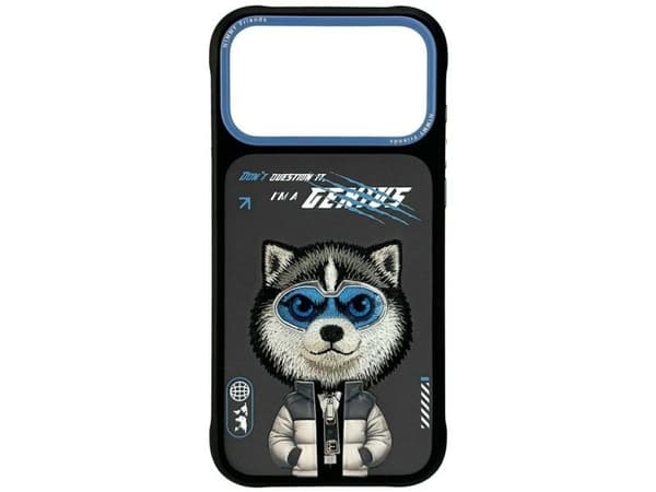 Etui Nimmy Cool&Cute 2.0 Wolf do iPhone17 Pro Max czarny