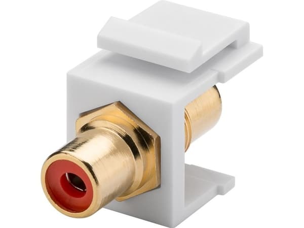 Goobay 79669, Flat, Rød, Hvit, RCA, RCA, Hunkjønn, Hunkjønn