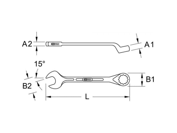 KS Tools 963.7360 Haarukka-avain