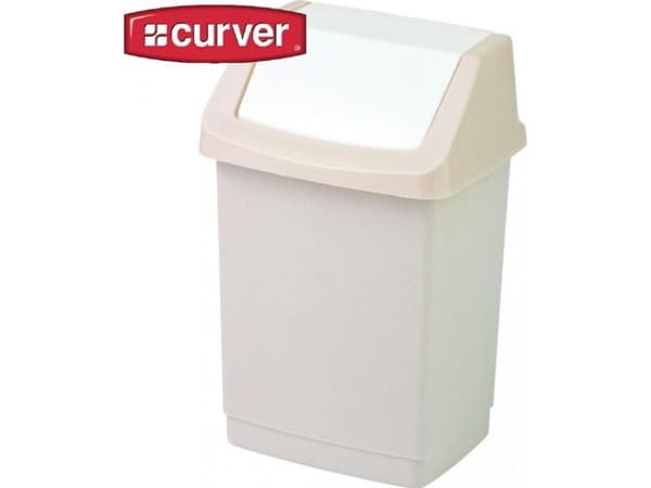 Soptunna Curver fällbar gräddvit (04045-844-65)