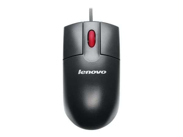 Lenovo - Mus - optisk - 3 knapper - kabling - USB - business-sort - ASM